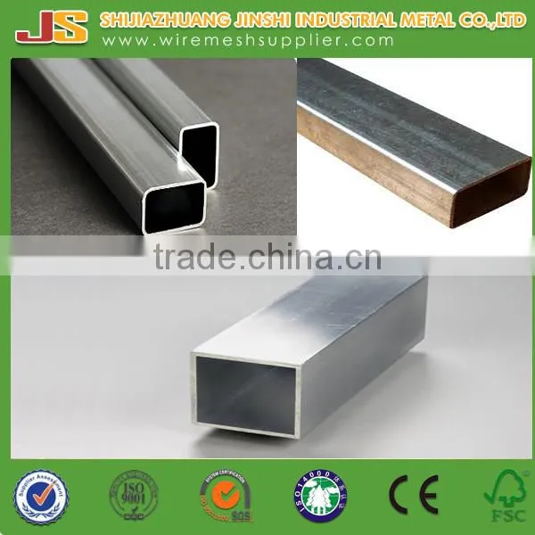 60 x 80 Galvanized Gas Pipeline Rectangle Seamless Steel Tubes