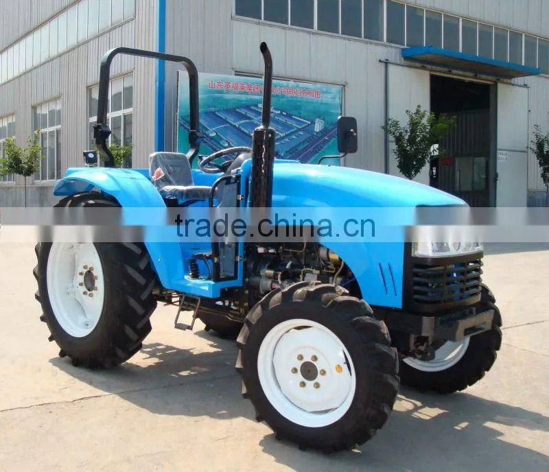 4x4 compact tractor with loader, wheeled tractor DQ404 with Front end loader and Backhoe attachment