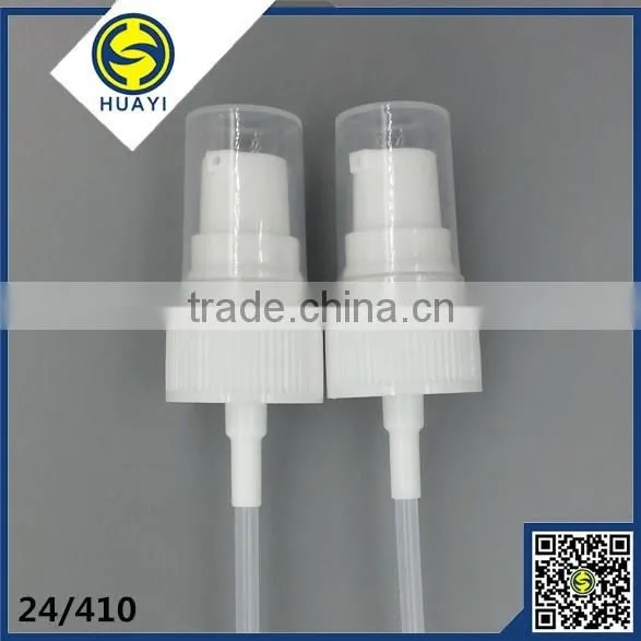 24mm cosmetic mist sprayer cream pump,white plastic 24/410 lotion pump