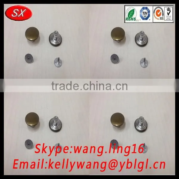 professional manufacturer customized OEM jean button, various of small metal buttons