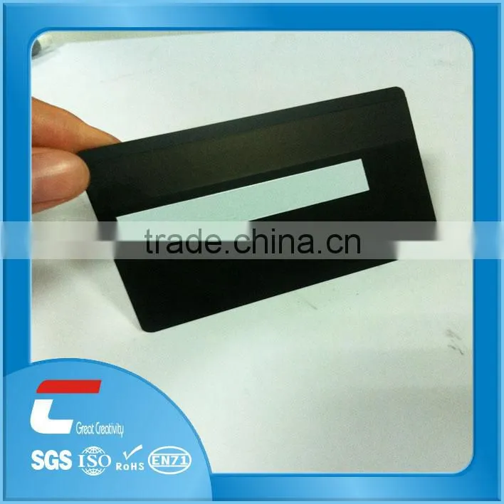 blank magnetic card stainless steel with signature panel in China
