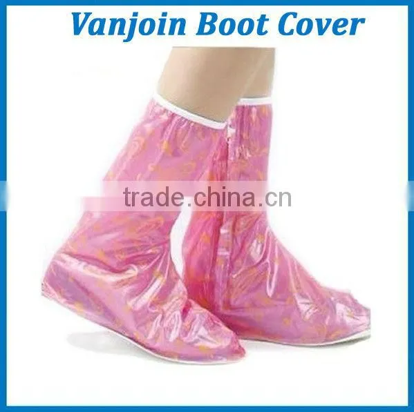 High Heel Flat PVC Rubber Rain Shoe Cover