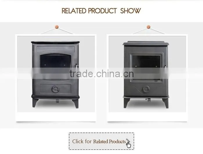 Good quality CE passed antique fireplace/wood burning stove with beautiful flame
