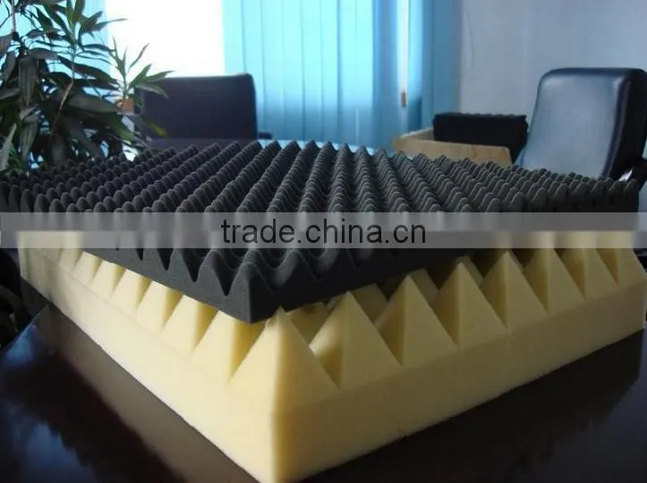 high quality acoustic rubber pyramid shape colorful