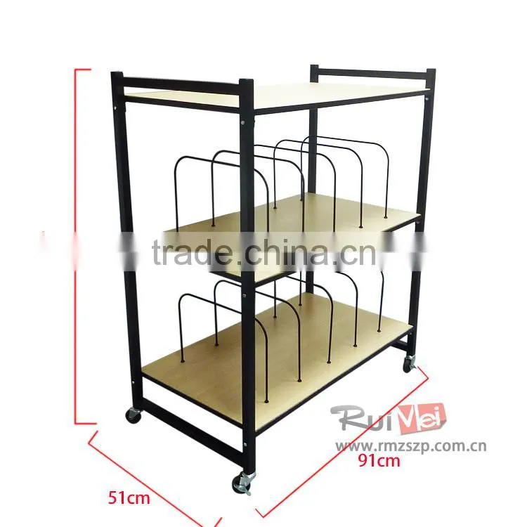 3-tire solid metal pillow display rack