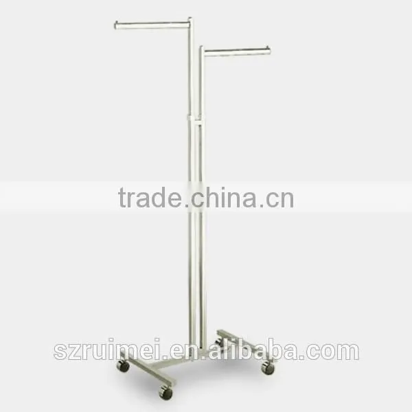 Metal Display Standing 2 Way Clothing Rack