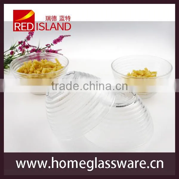 glass factory supply hot sale Crystal ROUND Salad BOWL & DISHES Circle Design