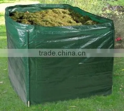 Composter with 4 steels holders at 4 corners and without bottom