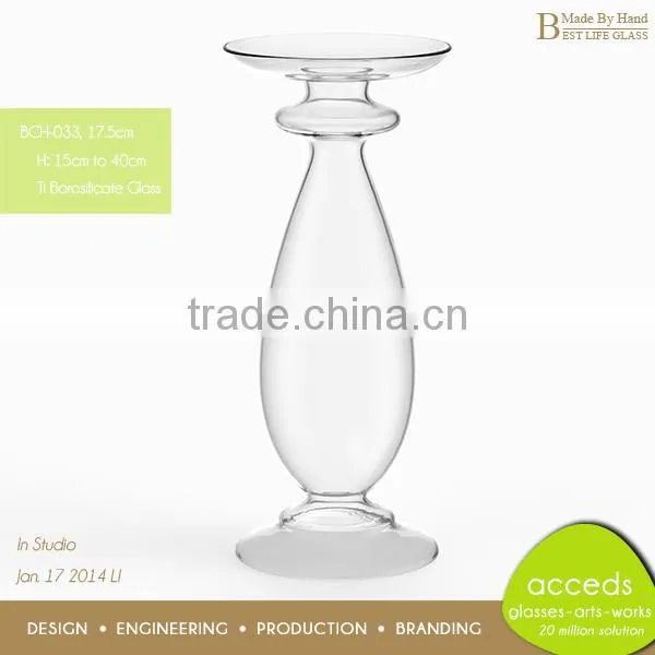 Wholesale Cheap Tall Glass Candle Holders