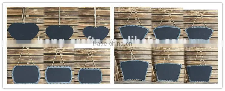 Christmas Decoration Small Metal Blackboard for Home and Garden