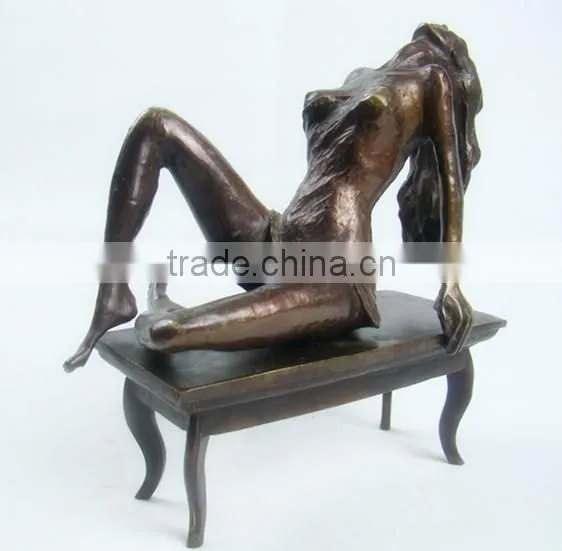 Garden life size large bronze statues