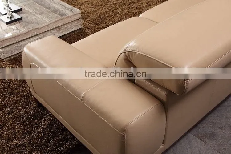 Modern Luxury Design Geniune Leather Sofa Set