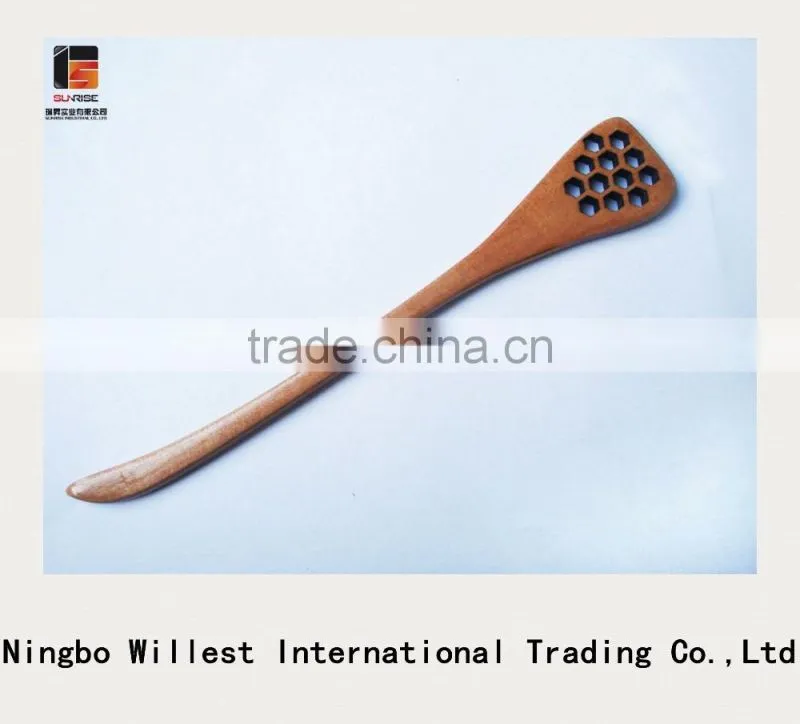 Eco friendly 100%wooden honey spoon with customized logo