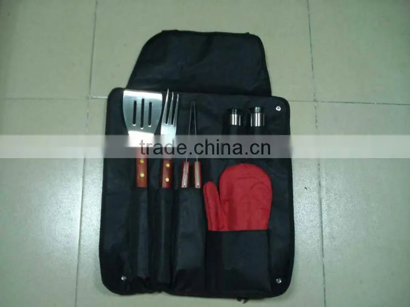 8pcs BBQ tools set with apron