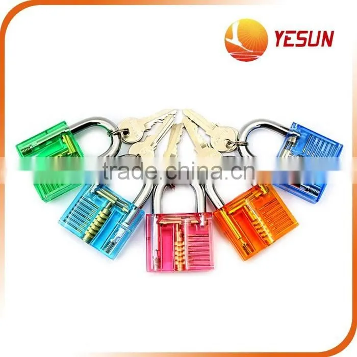 Clear train lock with 2 keys, train padlock