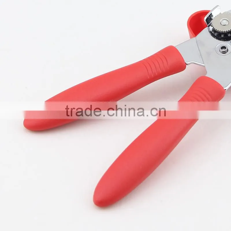 Red Plastic Handle Multifunctions Heavy Duty Can Opener