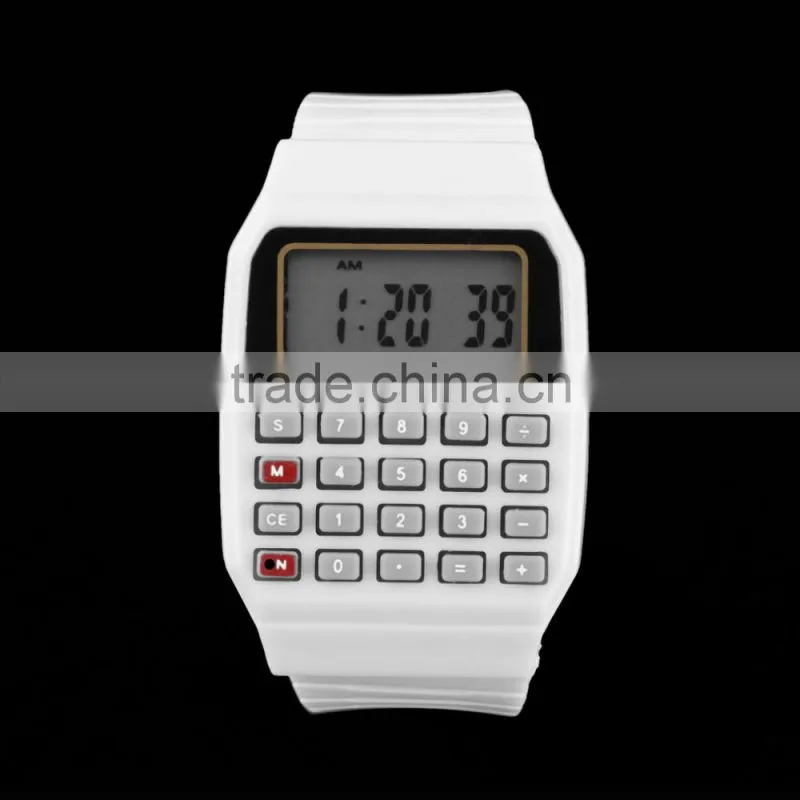 2016 Cute Children Smart Wrist Watch Silicone Wristband Watch Silicone Date Multi-Purpose Electronic Wrist Calculator Watch