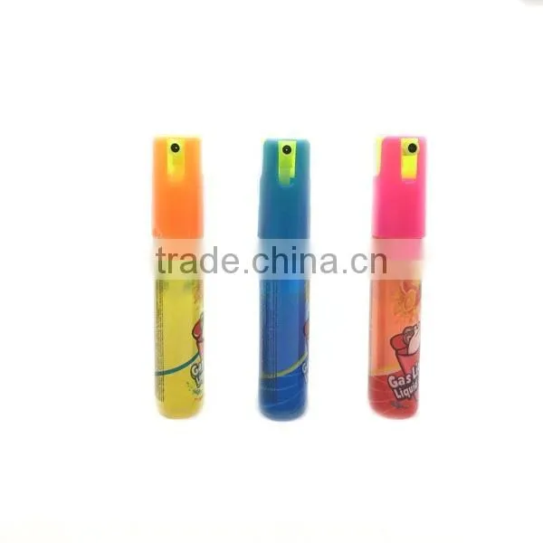 Chinese Cheap Plastic Fruit Sour Cigarette Lighter Spray Liquid candy