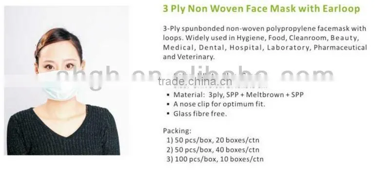 Disposable Face Mask pretending PM2.5
