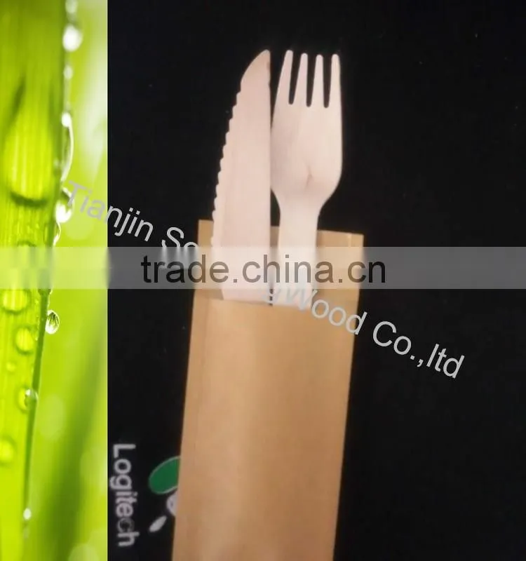 hot selling eco-friendly birch wood forks knife spoon