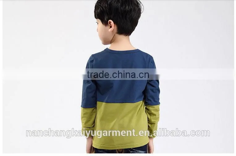 High quality assorted color kids clothes children print cotton boys dress designing