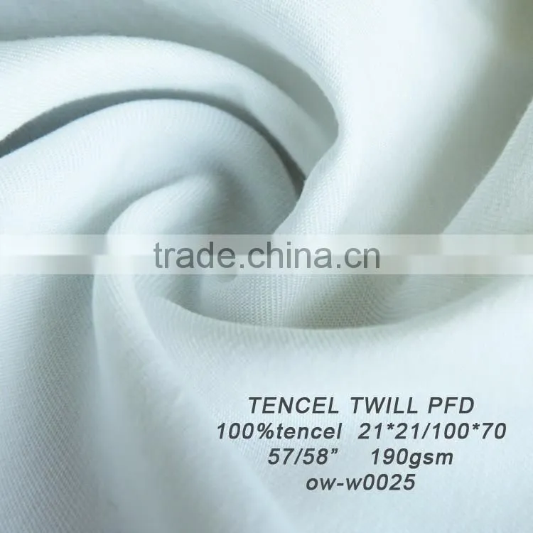 100% TENCEL 21*21 TWILL FABRIC IN SOLID