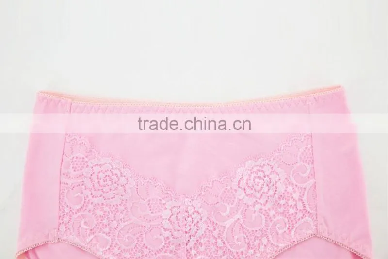 Professional Factory Custom Colorful 95% Cotton 5% Spandex with Lace Sexy Fancy Woman Underwear