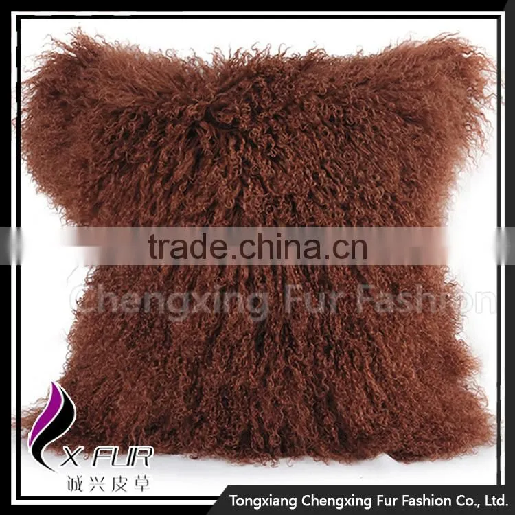 CX-D-04Q Wholesale Decorative Personalized Sheep Fur Cushion Cover