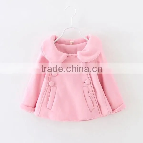 Girls stylish design fleece bowknot coat in spring