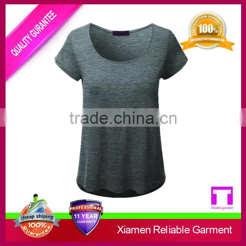 High quality extended new fashion design girls t shirt