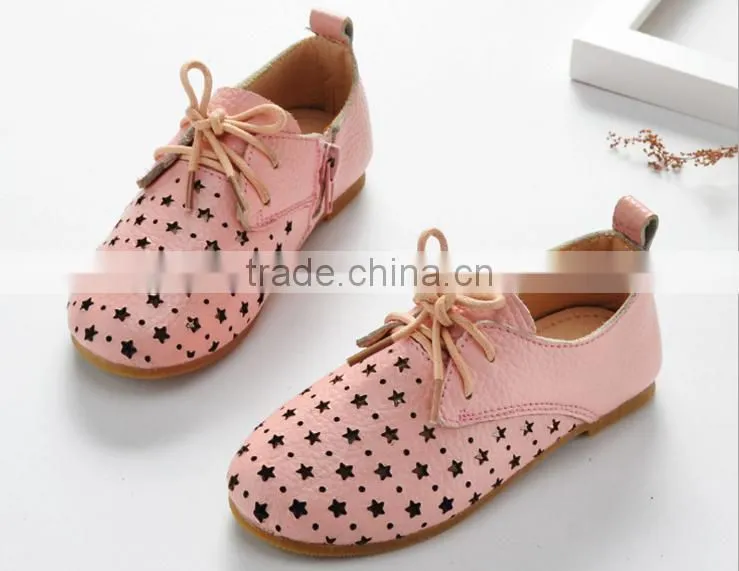 2016 Korea style shoes kids newest design children fashion genuine leather shoes