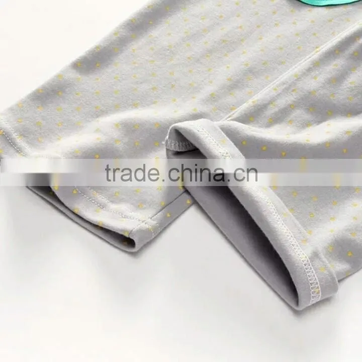 2016 Children Kids colour print Cotton Long Pajamas For Boys And Girls