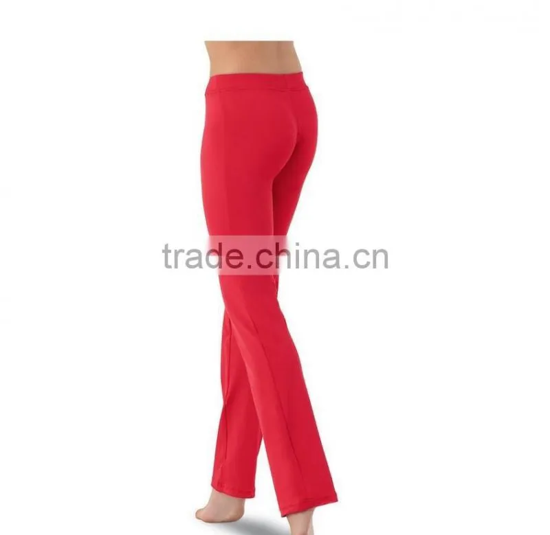 Women Nylon Ankle-Length Bootcut Dance Pants 16016