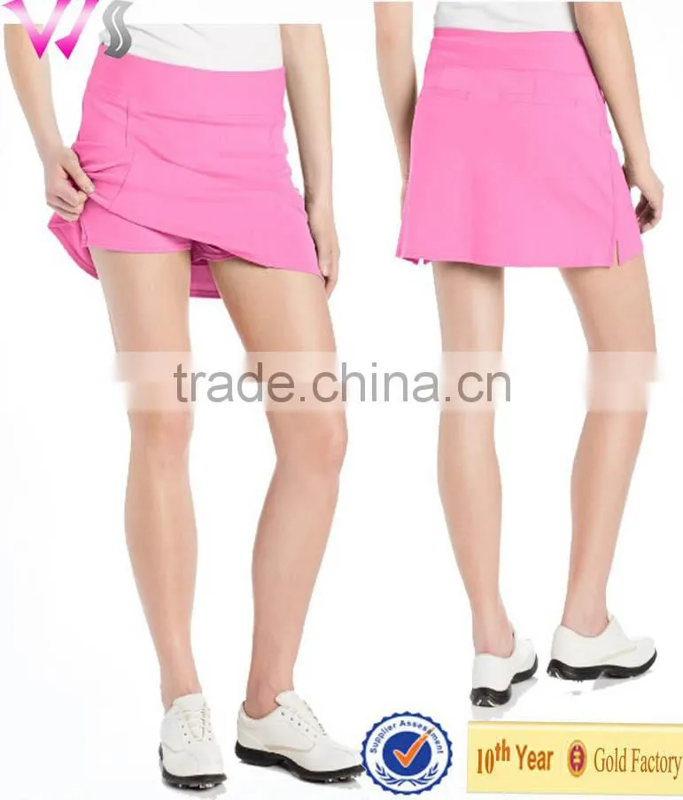 Custom Tennis Skirt With Pockets Girls Womens Elastic Waist Sports Skirt