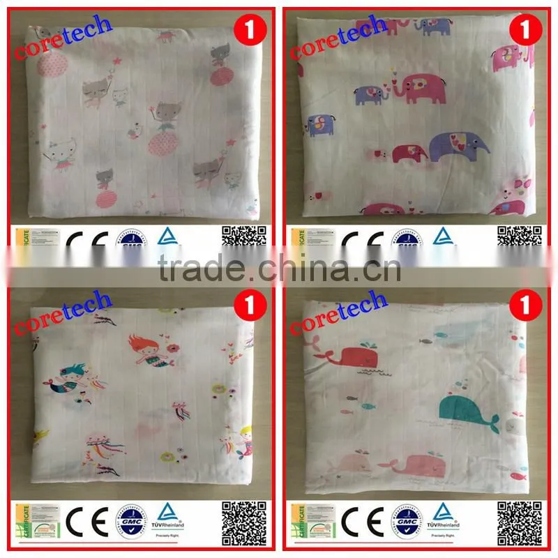 Hot Sales breathable cotton muslin swaddle blanket, baby swaddle