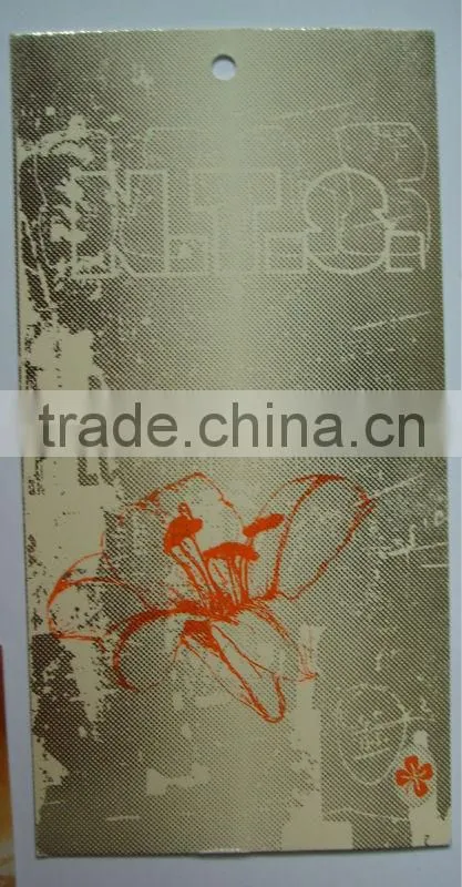 Customized jeans hang tag
