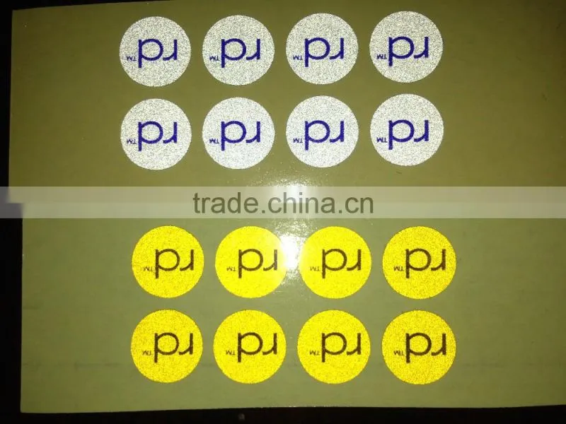 EN13356 flash glow in the dark helmet reflective safety sticker