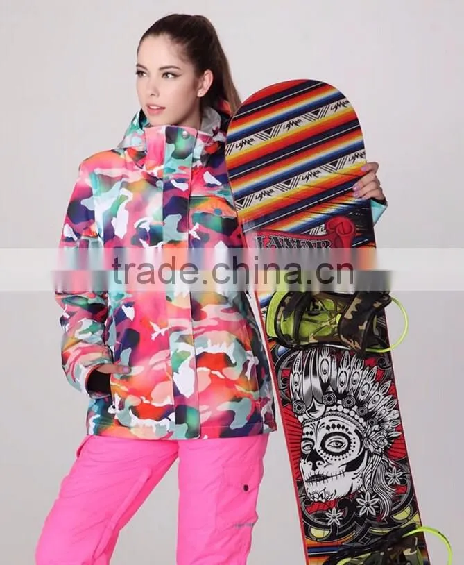 New design women snowboard jacket multi-functional ski snow wear for lady ski jacket