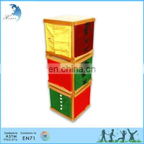 Leaf Cabinet Wooden Educational Montessori Teaching Aids For Children