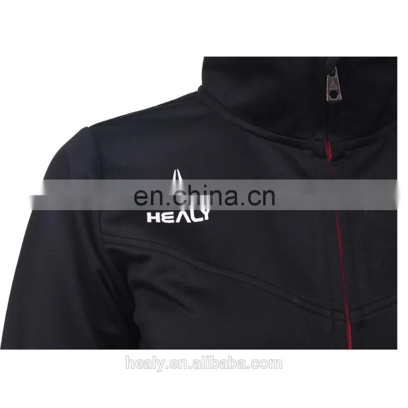 Custom University bungee cord hem polyester fleece track top