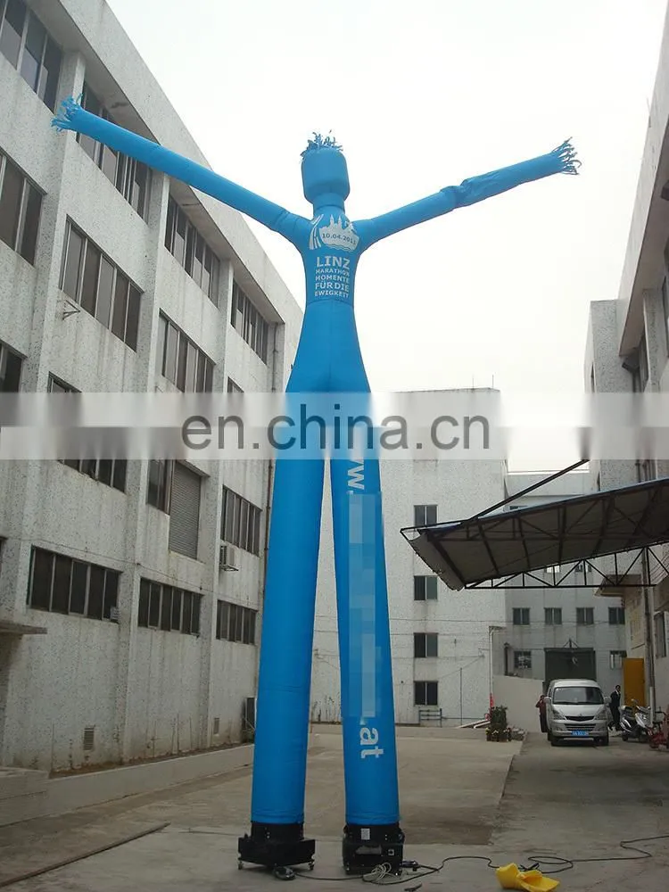 Custom design sky dancer double leg desktop inflatable tube man