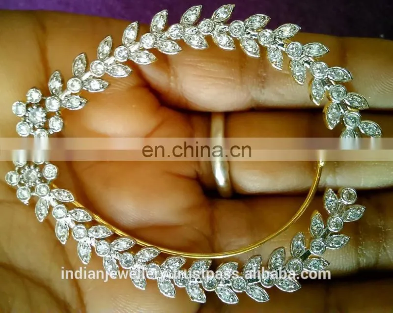 cubic zirconia jewelry ear cuffs manufacturer, cubic zirconia jewellery ear cuff exporter
