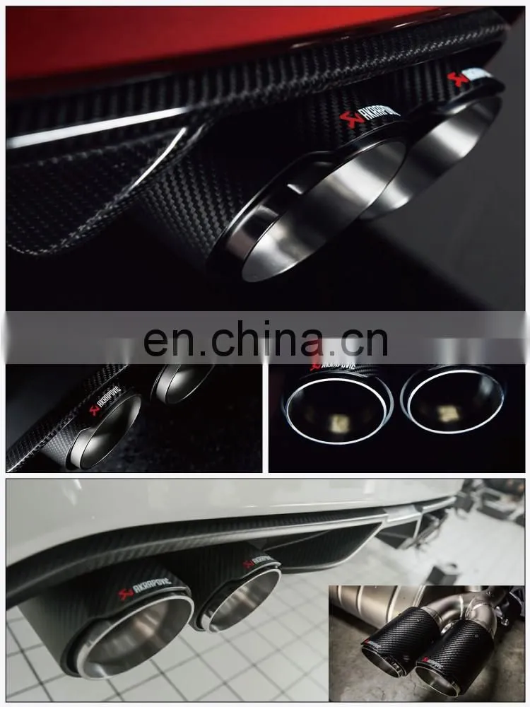 Carbon Fiber Akrapovic exhaust tip car part universal tip