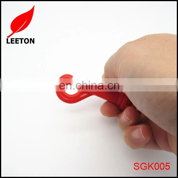 Factory supply red plastic keyring
