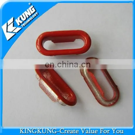 2014 Hiqh quality dark blue painting oval groove buckle for shoes
