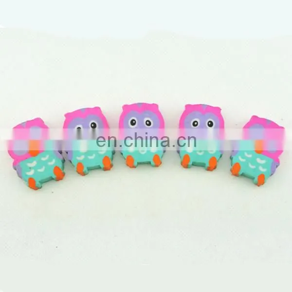 cute pink owl eraser