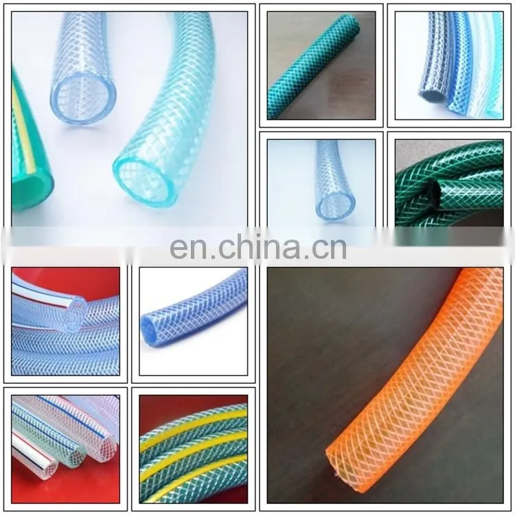 Factory Produce PVC Fiber Reinforced Hose Pipe / Braided Transparent Flexible PVC Garden Hose