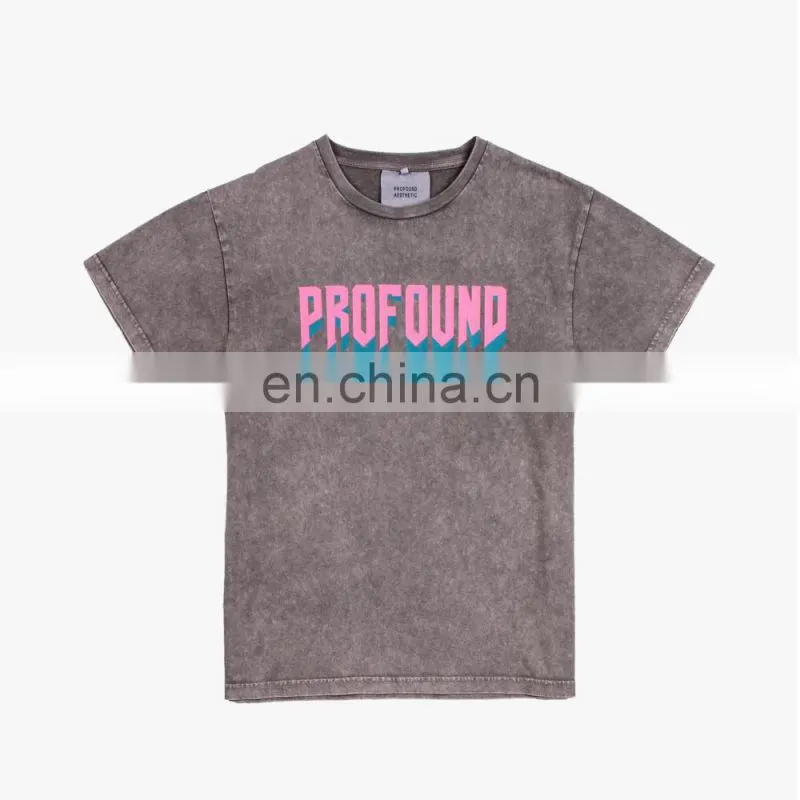 DiZNEW China Manufacturing Custom Printing Washed Old Men's T-shirt