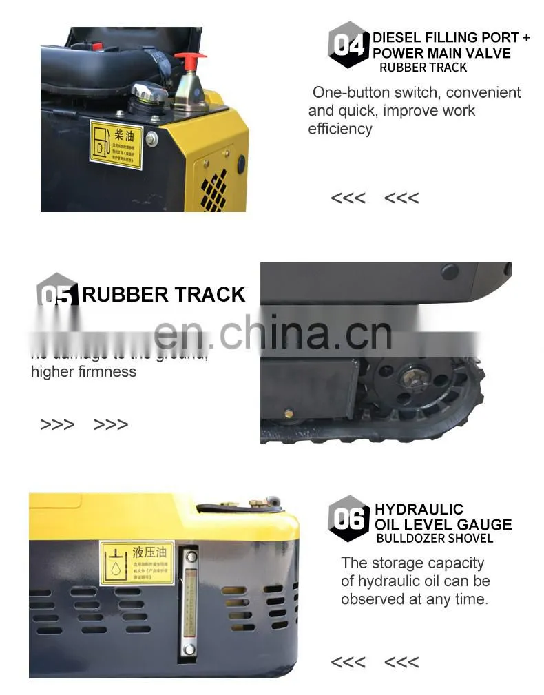 water cooling double cylinder engine narrow bucket mini excavator 1 ton for sale