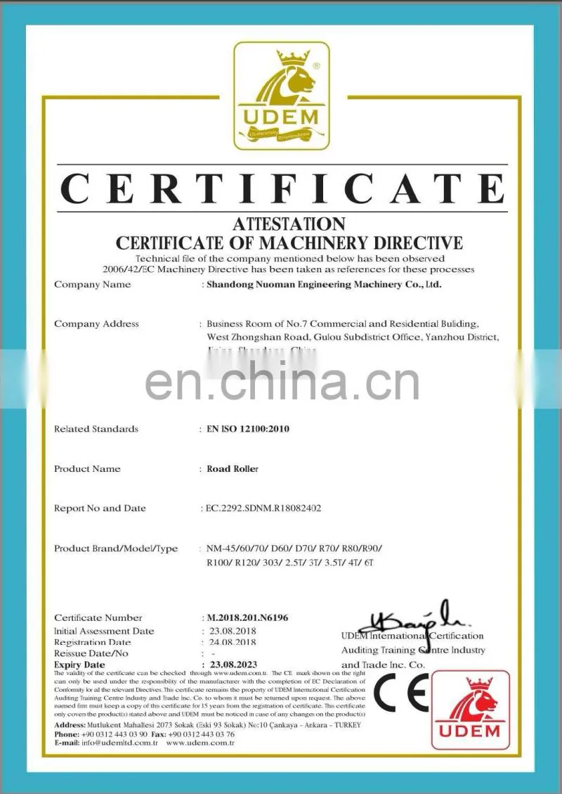 Mini road roller compactor chinese new brand 1 ton vibratory